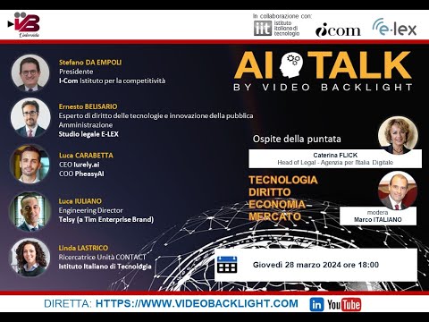 AI Talk: Economia, Diritto, Mercato e Tecnologia, il mensile sull’IA Episodio 2